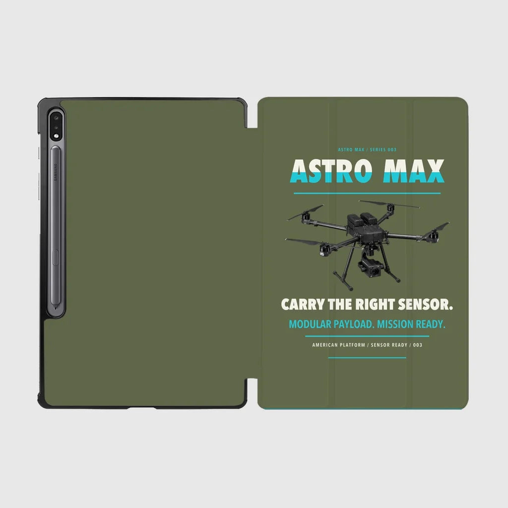 Freefly Astro Max design on green army samsung tablet tablet case