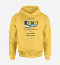 Thumbnail for Handley Page HPR.7 Dart Herald design on yellow hoodie single side
