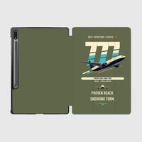 Thumbnail for Boeing 777-200ER design on green army samsung tablet tablet case