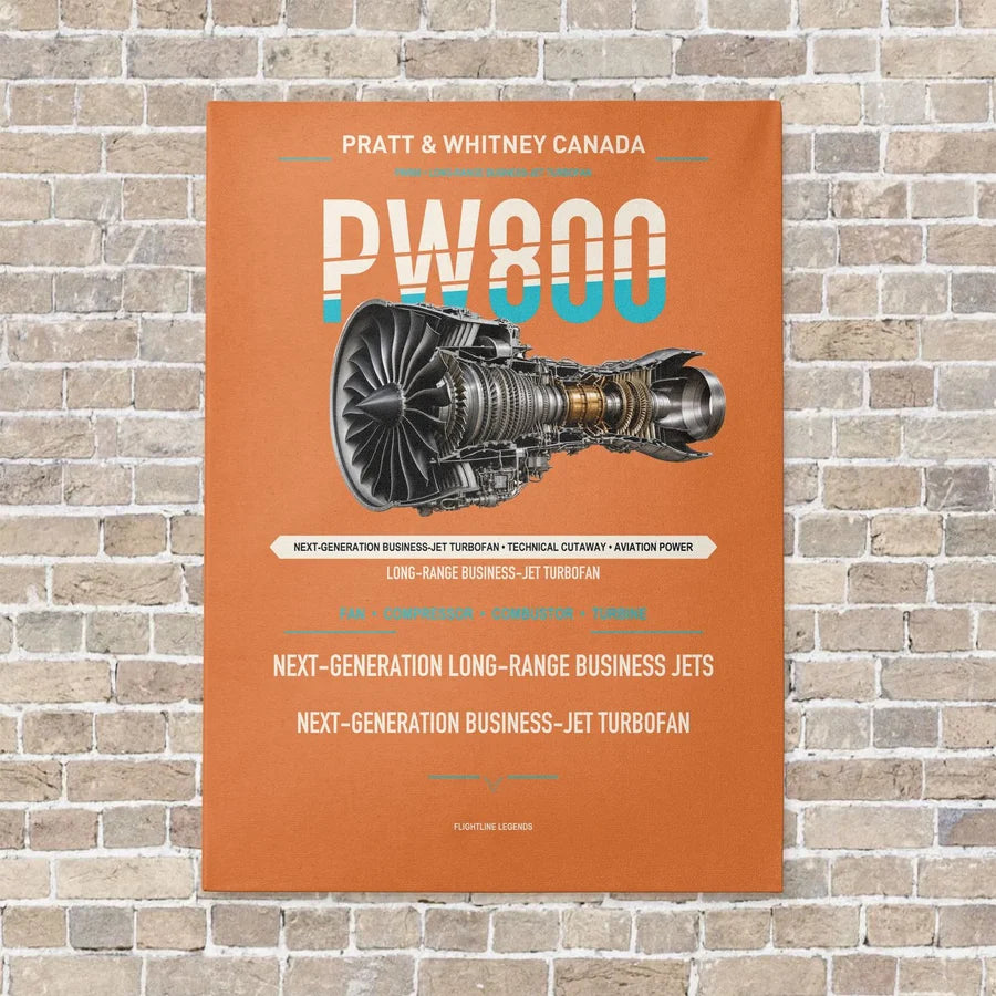 PW800 vertical canvas print - no frame - orange background