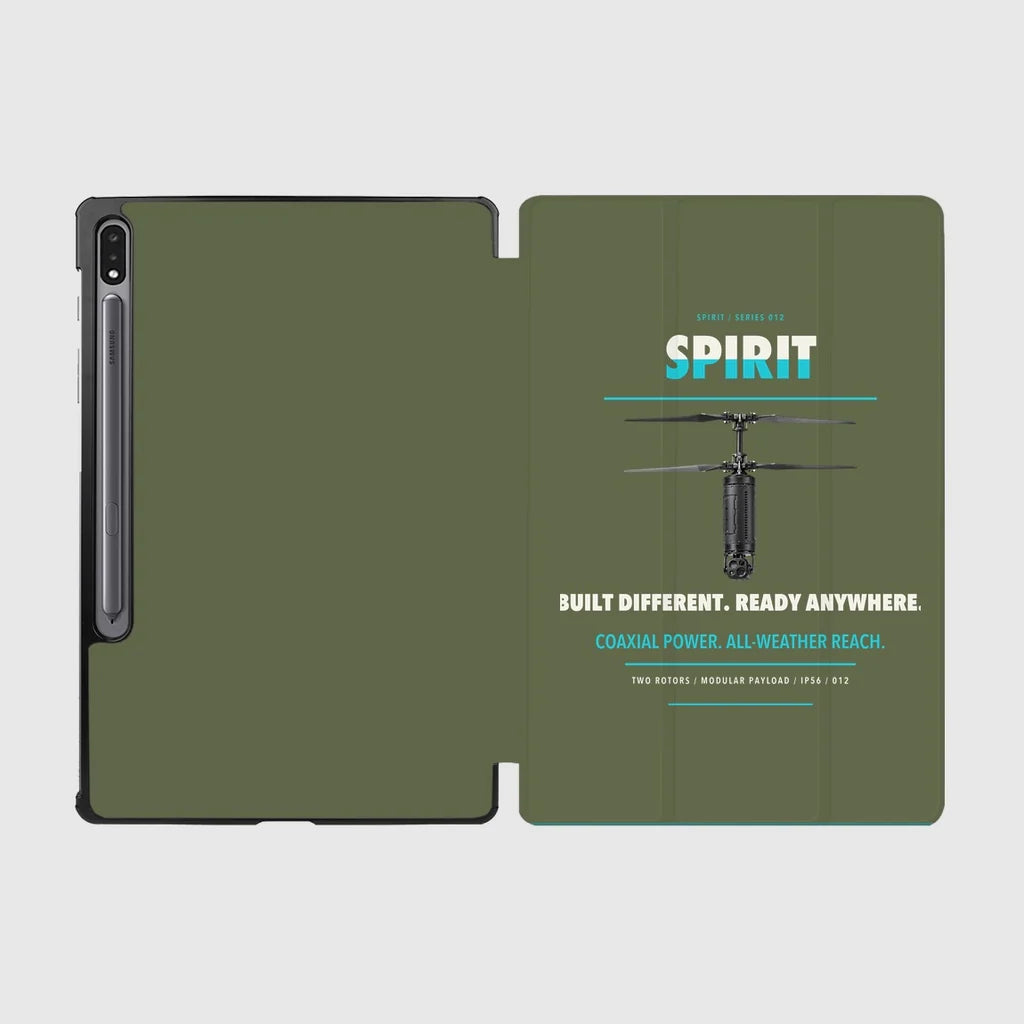 Ascent AeroSystems Spirit design on green army samsung tablet tablet case