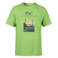 Thumbnail for Tri-Cities Airport (PSC) T-Shirt single-side front print in Light Green | tri-cities-airport-psc-double-side-t-shirt