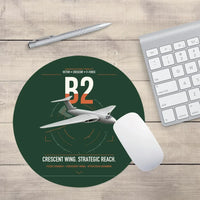 Thumbnail for Handley Page Victor B2 design on dark green round mouse pad