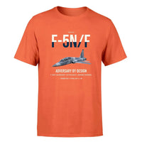 Thumbnail for F-5N F Adversary design on orange double-side t-shirt, single-side print