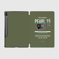 Thumbnail for PEARL 15 design on green army samsung tablet tablet case