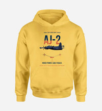 Thumbnail for AJ-2 Savage Tanker design on yellow double-side hoodie, single-side print