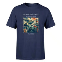 Thumbnail for VINTAGE G4437 - The Fog Horn Duet - Premium T-Shirt design on navyblue premium t shirt