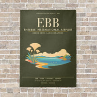 Thumbnail for Entebbe International Airport EBB - Canvas Framed - Green Army