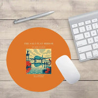 Thumbnail for VINTAGE G4333 - The Salt Flat Mirror - Designed Mouse Pads design on orange round