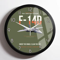Thumbnail for F-14D Tomcat Sweep The Wings Clear The Sky design on green army framed wall clock