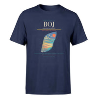 Thumbnail for Burgas Airport (BOJ) Premium T-Shirt Navy Blue