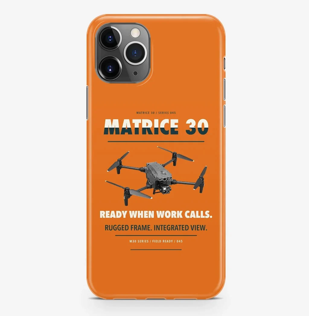 DJI Matrice 30 Case ProMax design on orange iphone case promax