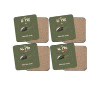 Thumbnail for Bell H-13G Sioux design on green army 4 pieces set coaster
