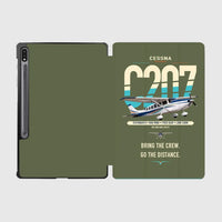 Thumbnail for Cessna T207A Stationair 8 design on green army samsung tablet tablet case