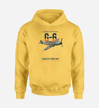 Thumbnail for Messerschmitt Bf 109G-6 design on yellow double-side hoodie, single-side print