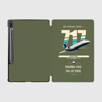 Thumbnail for Boeing 717-200 design on green army samsung tablet tablet case