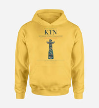 Thumbnail for Ketchikan International Airport (KTN) design on yellow hoodie single-side print