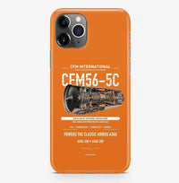 Thumbnail for CFM56-5C Case ProMax design on orange iphone case promax