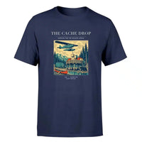 Thumbnail for VINTAGE G4283 - The Cache Drop - Premium T-Shirt design on navyblue premium t shirt