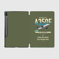 Thumbnail for Airbus A350F design on green army samsung tablet tablet case