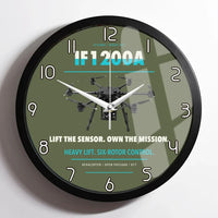 Thumbnail for Inspired Flight IF1200A design on green army framed wall clock