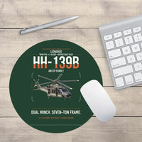 Thumbnail for Leonardo HH-139B design on dark green round mouse pad