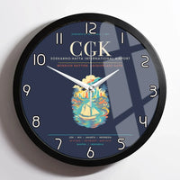 Thumbnail for Jakarta Soekarno-Hatta International Airport CGK Wall-Clock Framed - Navy Blue