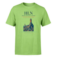 Thumbnail for Helena Regional Airport (HLN) T-Shirt single-side front print in Light Green | helena-regional-airport-hln-double-side-t-shirt