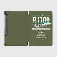Thumbnail for Avro RJ100 design on green army samsung tablet tablet case