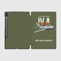 Thumbnail for Dassault Mystère IV A design on green army samsung tablet tablet case