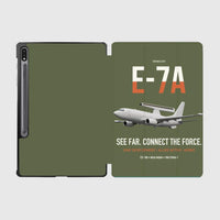Thumbnail for E-7A Wedgetail design on green army samsung tablet tablet case