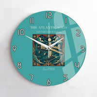 Thumbnail for VINTAGE G4018 - The Atlantic Solo - Designed Wall Clocks design on turquoise no-frame
