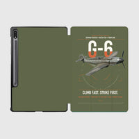 Thumbnail for Messerschmitt Bf 109G-6 design on green army samsung tablet tablet case