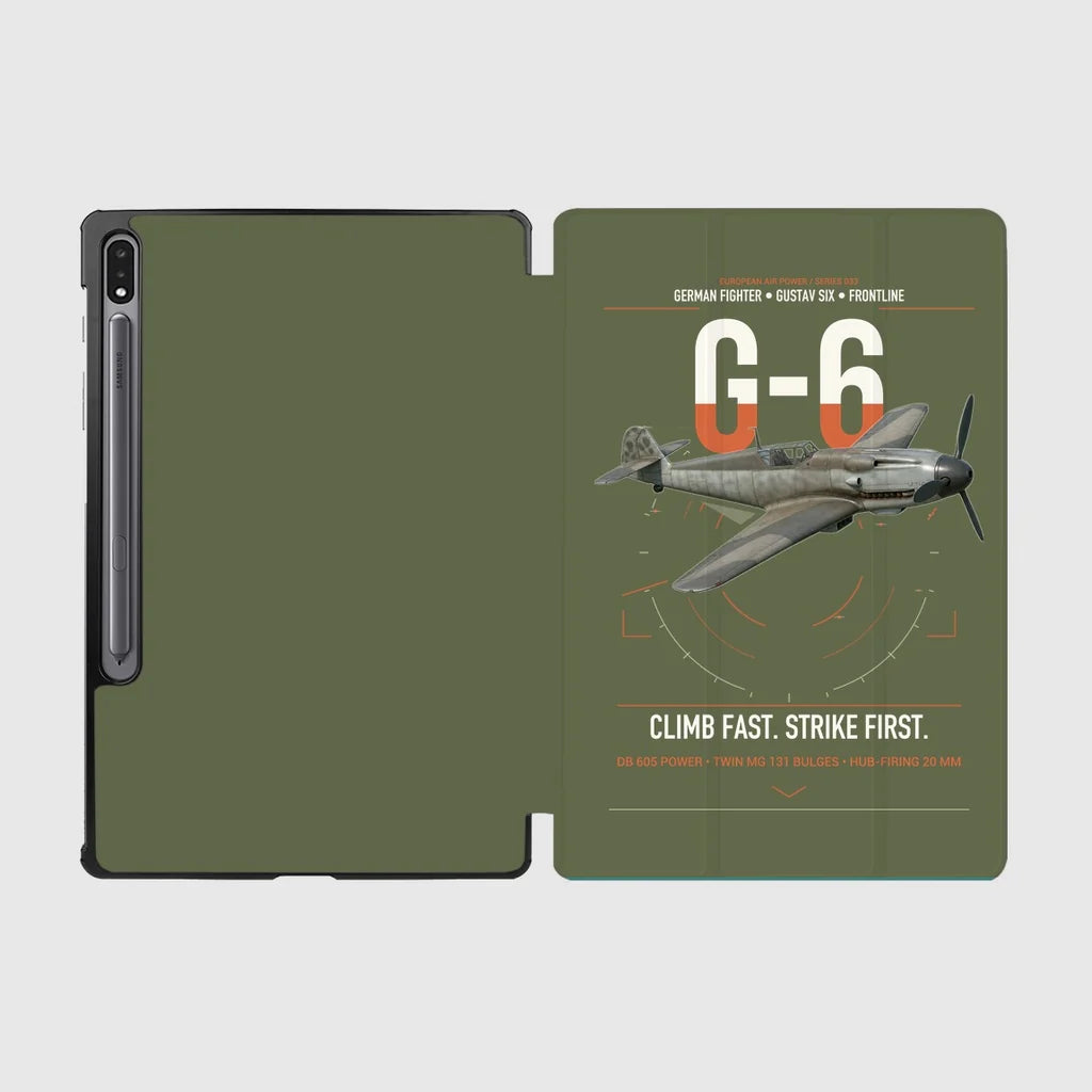 Messerschmitt Bf 109G-6 design on green army samsung tablet tablet case