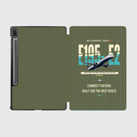 Thumbnail for Embraer E195-E2 design on green army samsung tablet tablet case