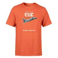 Thumbnail for Dassault Super Étendard design on orange t-shirt, single-side print