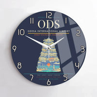 Thumbnail for Odesa International Airport ODS Wall-Clock No-Frame - Navy Blue
