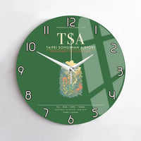 Thumbnail for Taipei Songshan Airport TSA Wall-Clock No-Frame - Green