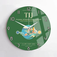 Thumbnail for Tijuana International Airport TIJ Wall-Clock No-Frame - Green