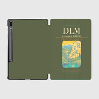 Thumbnail for Dalaman Airport (DLM) design on green army samsung tablet tablet case