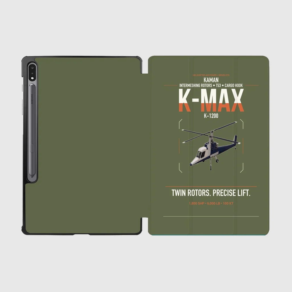 Kaman K-1200 K-MAX design on green army samsung tablet tablet case