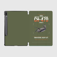 Thumbnail for Boeing CH-47D design on green army samsung tablet tablet case