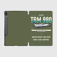 Thumbnail for Daher TBM 980 design on green army samsung tablet tablet case