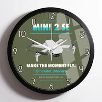 Thumbnail for DJI Mini 2 SE design on green army framed wall clock
