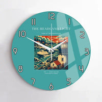 Thumbnail for VINTAGE G4078 - The Headland Light - Designed Wall Clocks design on turquoise no-frame