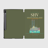Thumbnail for Shreveport Regional Airport (SHV) design on green army samsung tablet tablet case