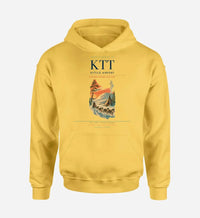 Thumbnail for Kittilä Airport (KTT) design on yellow hoodie single-side print