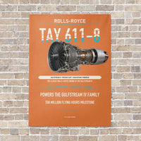 Thumbnail for TAY 611-8 vertical canvas print - no frame - orange background
