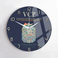Thumbnail for Viracopos International Airport VCP Wall-Clock No-Frame - Navy Blue