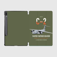 Thumbnail for Kawasaki C-2 design on green army samsung tablet tablet case